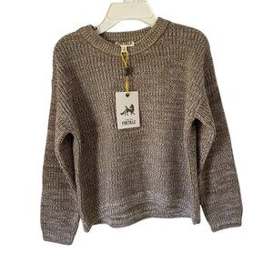 Finding Foxtale Brown Knit Sweater